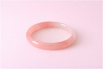 Rosé Jade Bangle