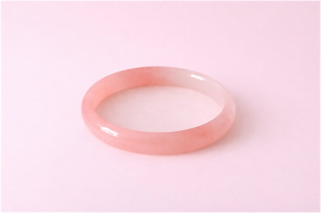 Rosé Jade Bangle