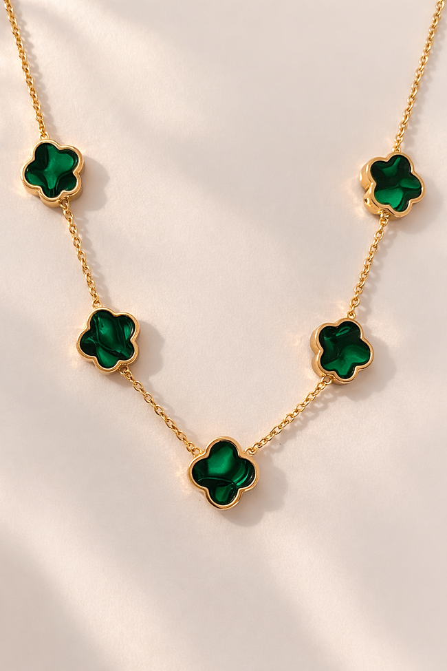 Jade Rosette Necklace