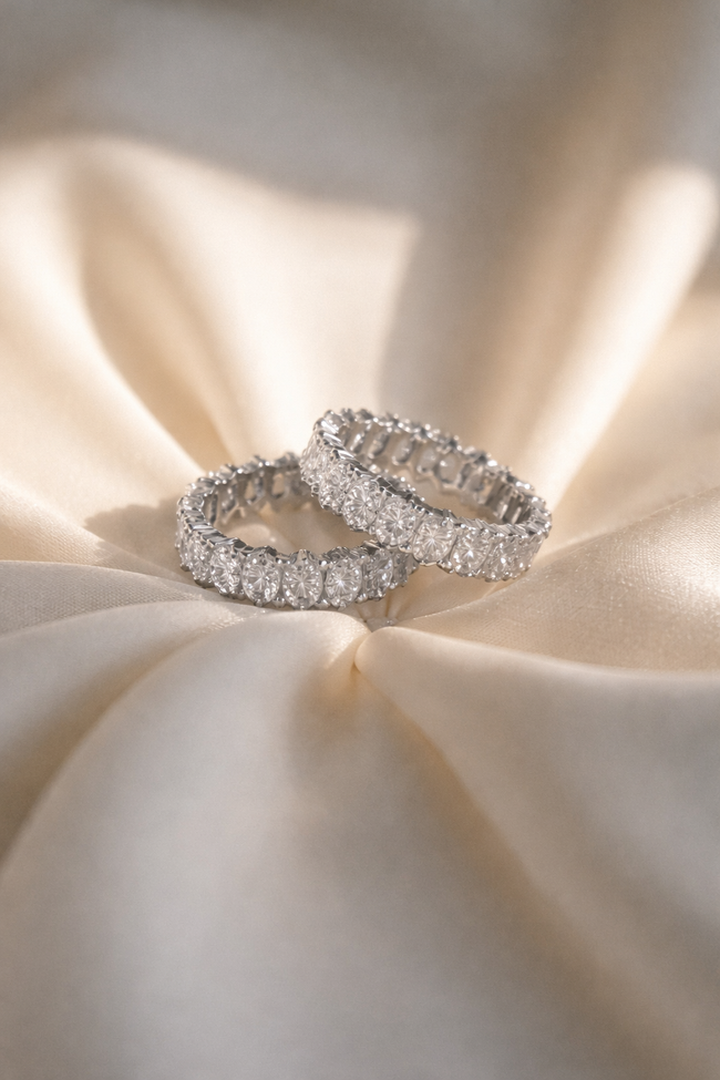 Roseraie Crown Band silver